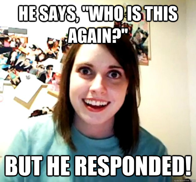 He says, 