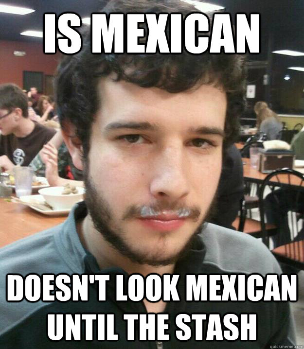 Is Mexican doesn't look mexican until the stash - Is Mexican doesn't look mexican until the stash  Mexican Roommate