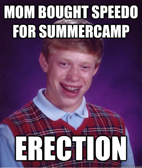 Mom bought speedo for summercamp Erection - Mom bought speedo for summercamp Erection  Unlucky Brian