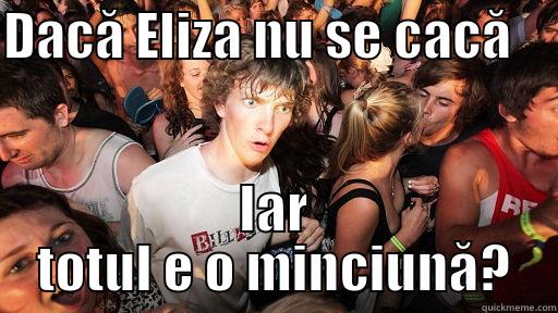 DACĂ ELIZA NU SE CACĂ     IAR TOTUL E O MINCIUNĂ? Sudden Clarity Clarence