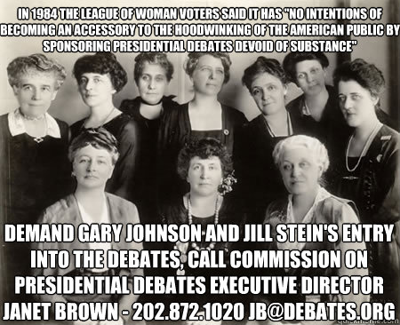In 1984 the league of woman voters said it has 