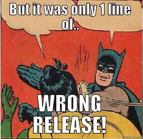 BUT IT WAS ONLY 1 LINE OF.. WRONG RELEASE! Batman Slapping Robin