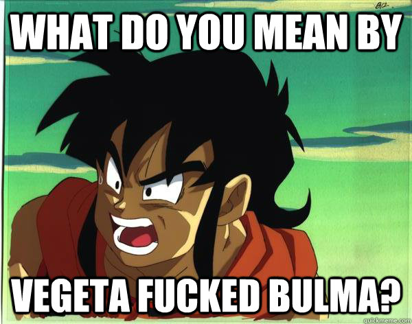 WHAT DO YOU MEAN BY VEGETA FUCKED BULMA?  