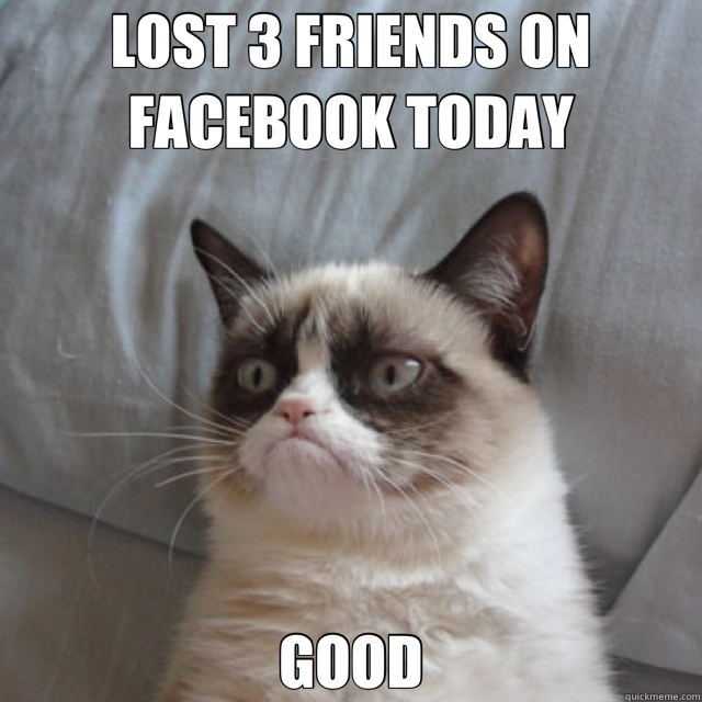 LOST 3 FRIENDS ON FACEBOOK TODAY GOOD - LOST 3 FRIENDS ON FACEBOOK TODAY GOOD  Misc