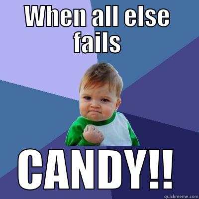 WHEN ALL ELSE FAILS CANDY!! Success Kid
