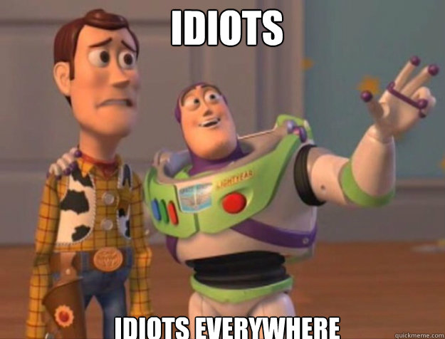Idiots Idiots Everywhere  buzz woody