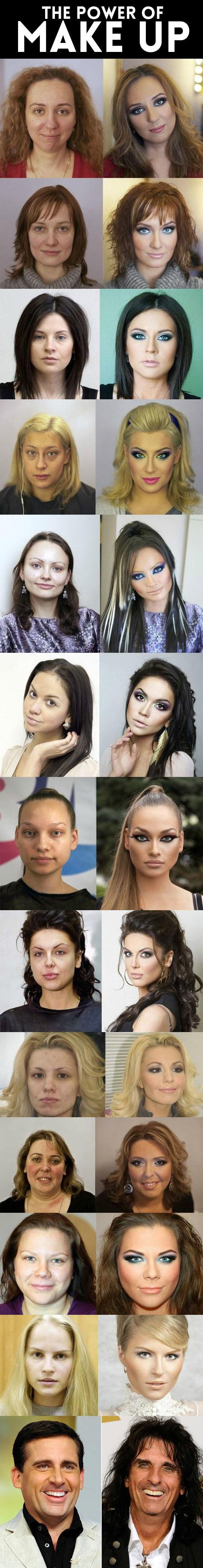 The great power of makeup… -   Misc