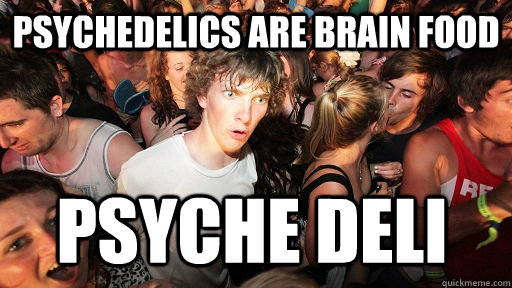 Psychedelics are Brain Food Psyche Deli  Sudden Clarity Clarence