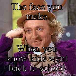 THE FACE YOU MAKE WHEN YOU KNOW KIDS WENT BACK TO SCHOOL Condescending Wonka