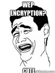 WEP Encryption? Cute  Yao meme