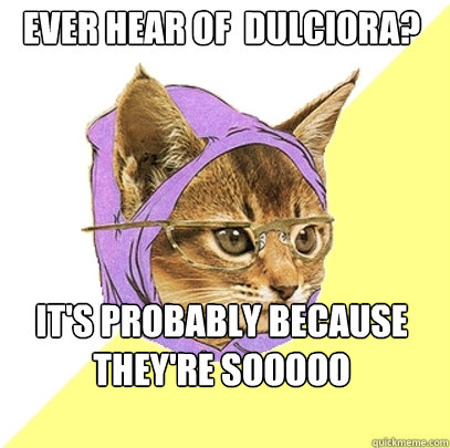 Ever hear of  Dulciora? it's probably because they're sooooo underground.  Hipster Kitty