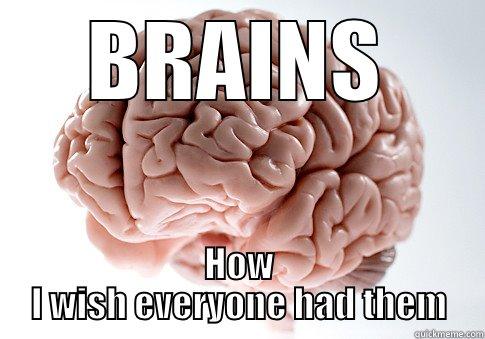 BRAINS HOW I WISH EVERYONE HAD THEM Scumbag Brain