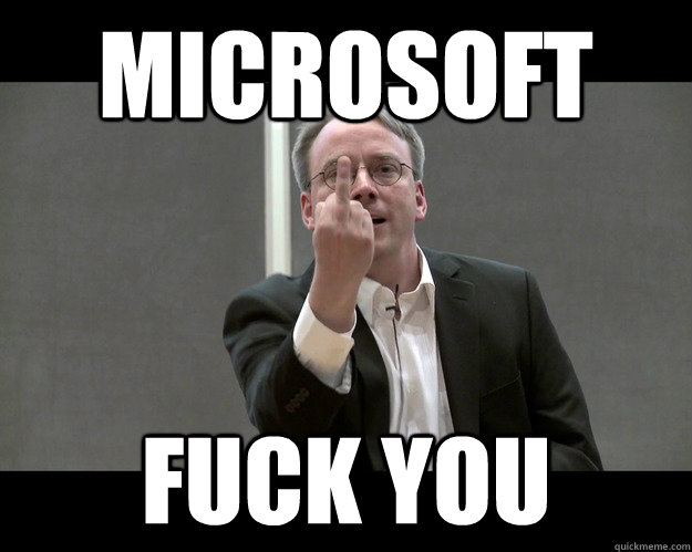 Microsoft Fuck you  