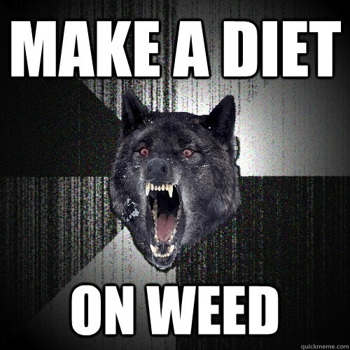 make a diet on weed  Insanity Wolf