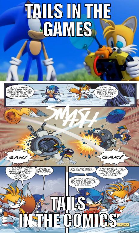 TAILS IN THE GAMES TAILS IN THE COMICS Misc