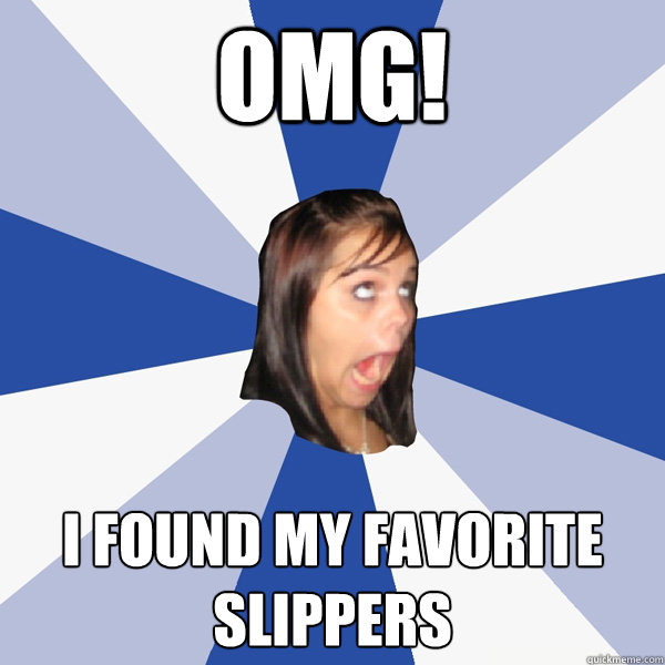 OMG! I FOUND MY FAVORITE SLIPPERS  Annoying Facebook Girl