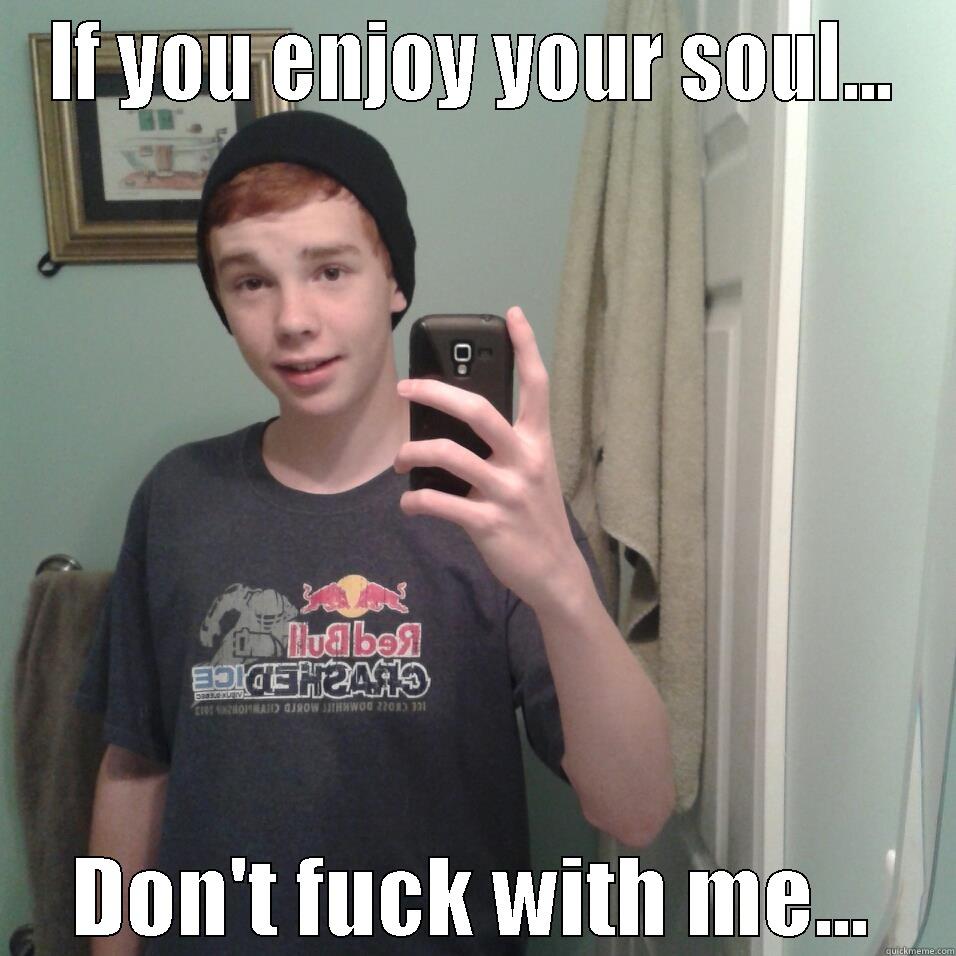 IF YOU ENJOY YOUR SOUL... DON'T FUCK WITH ME... Misc
