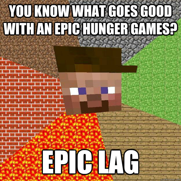 you know what goes good with an epic hunger games? epic lag  