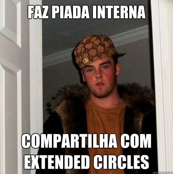 Faz piada interna Compartilha com Extended Circles  Scumbag