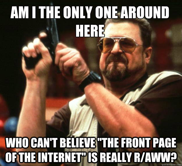 Am I the only one around here who can't believe 