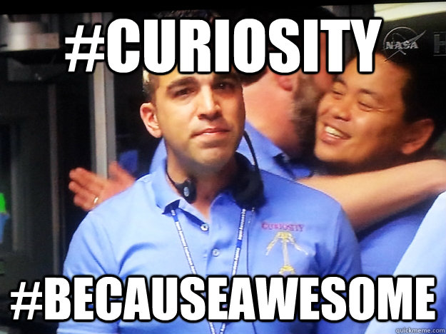 #curiosity  #becauseawesome  JPL Mohawk Boy