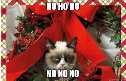 Ho Ho Ho  No no no  Grumpy Cat Christmas Carol