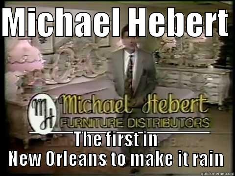 Michael Hebert Furniture - MICHAEL HEBERT  THE FIRST IN NEW ORLEANS TO MAKE IT RAIN Misc