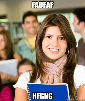 FAUFAF HFGNG  Sheltered College Freshman