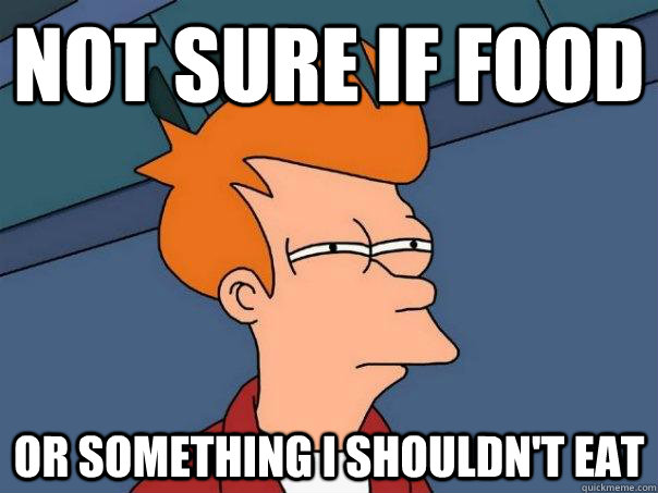 Not sure if food Or something i shouldn't eat   Futurama Fry