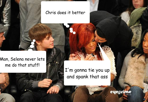 I'm gonna tie you up and spank that ass Chris does it better Man, Selena never lets me do that stuff!  