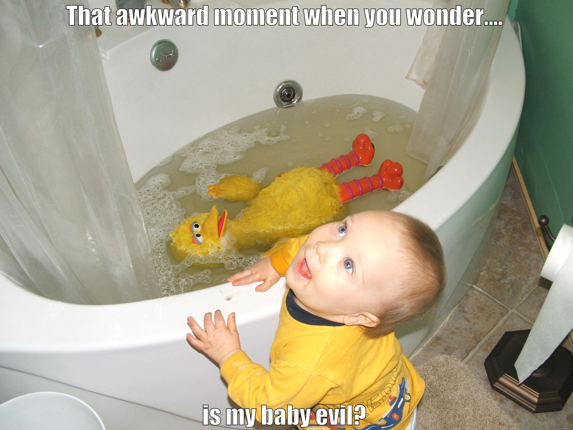 THAT AWKWARD MOMENT WHEN YOU WONDER.... IS MY BABY EVIL? Misc
