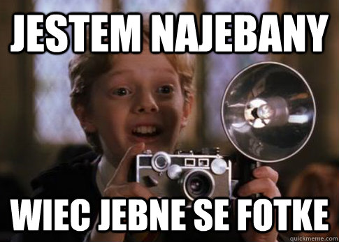 Jestem najebany wiec jebne se fotke  Colin Creevey