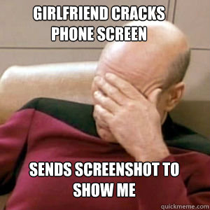 Girlfriend Cracks phone screen sends screenshot to show me - Girlfriend Cracks phone screen sends screenshot to show me  Misc