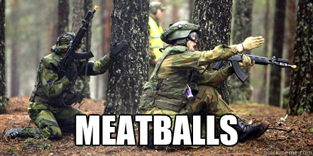  Meatballs  Swedish Army