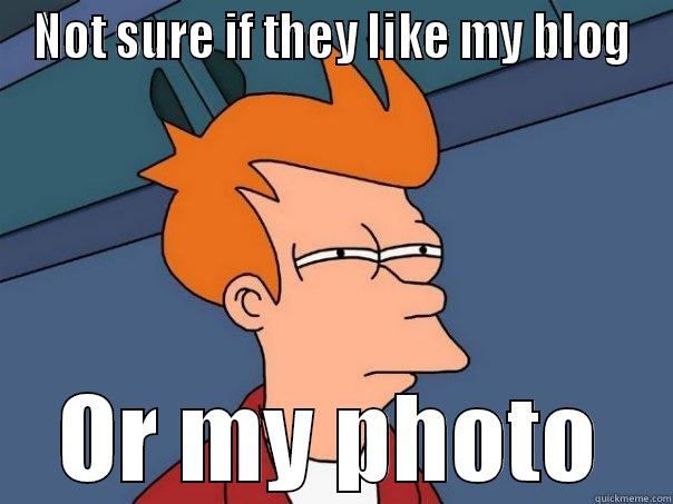 NOT SURE IF THEY LIKE MY BLOG OR MY PHOTO Futurama Fry