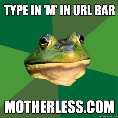 type in 'm' in url bar motherless.com Caption 3 goes here  Foul Bachelor Frog