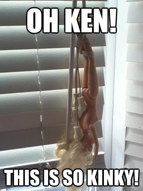 oh ken! this is so kinky!  bdsm barbie