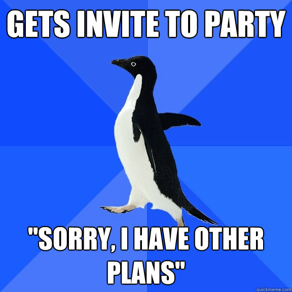 Gets invite to party 