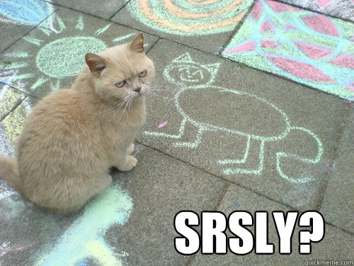 SRSLY?  Srsly
