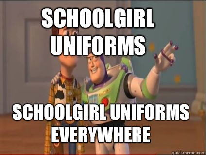 Schoolgirl uniforms Schoolgirl uniforms everywhere  woody and buzz