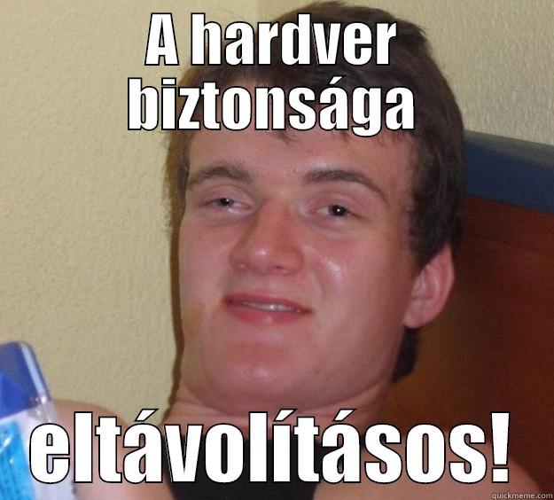 A HARDVER BIZTONSÁGA ELTÁVOLÍTÁSOS! 10 Guy