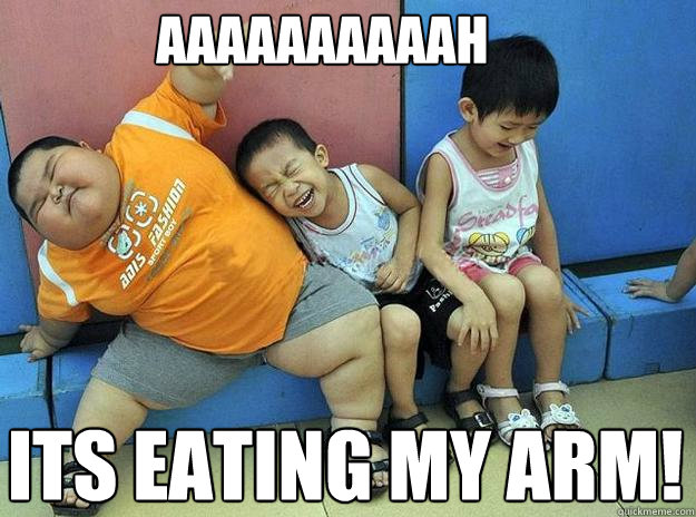 AAAAAAAAAAH its eating my arm! - AAAAAAAAAAH its eating my arm!  Crazy Asian TV