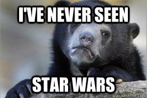 I've never seen   Star Wars  Confession Bear on Facebook