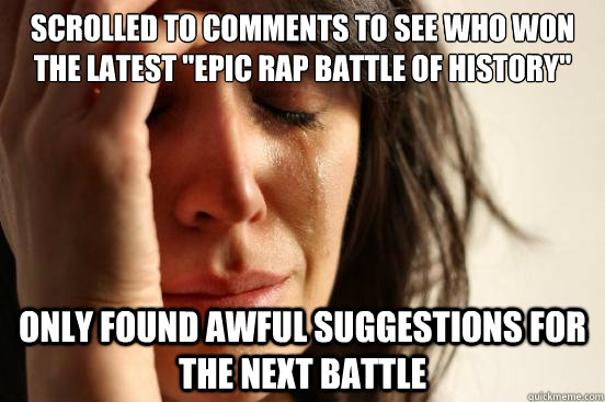 Scrolled to comments to see who won the Latest 
