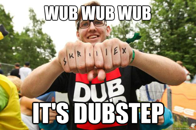 WUB WUB WUB IT'S DUBSTEP  HIPSTER DUBSTEP GUY