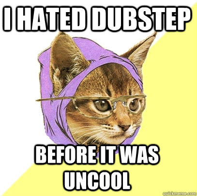 I hated dubstep before it was uncool  Hipster Kitty