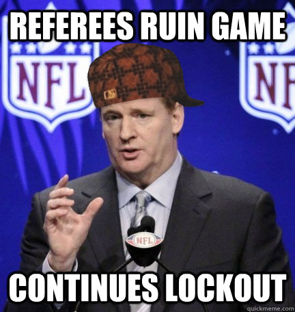 referees ruin game continues lockout  
