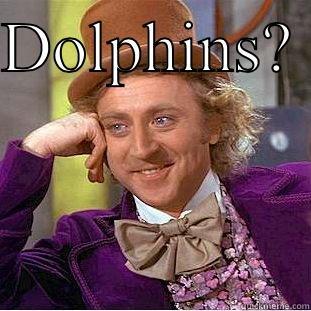 DOLPHINS?   Condescending Wonka