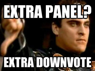Extra panel? Extra downvote  Downvoting Roman