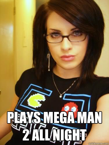  Plays mega man 2 all night  Cool Chick Carol
